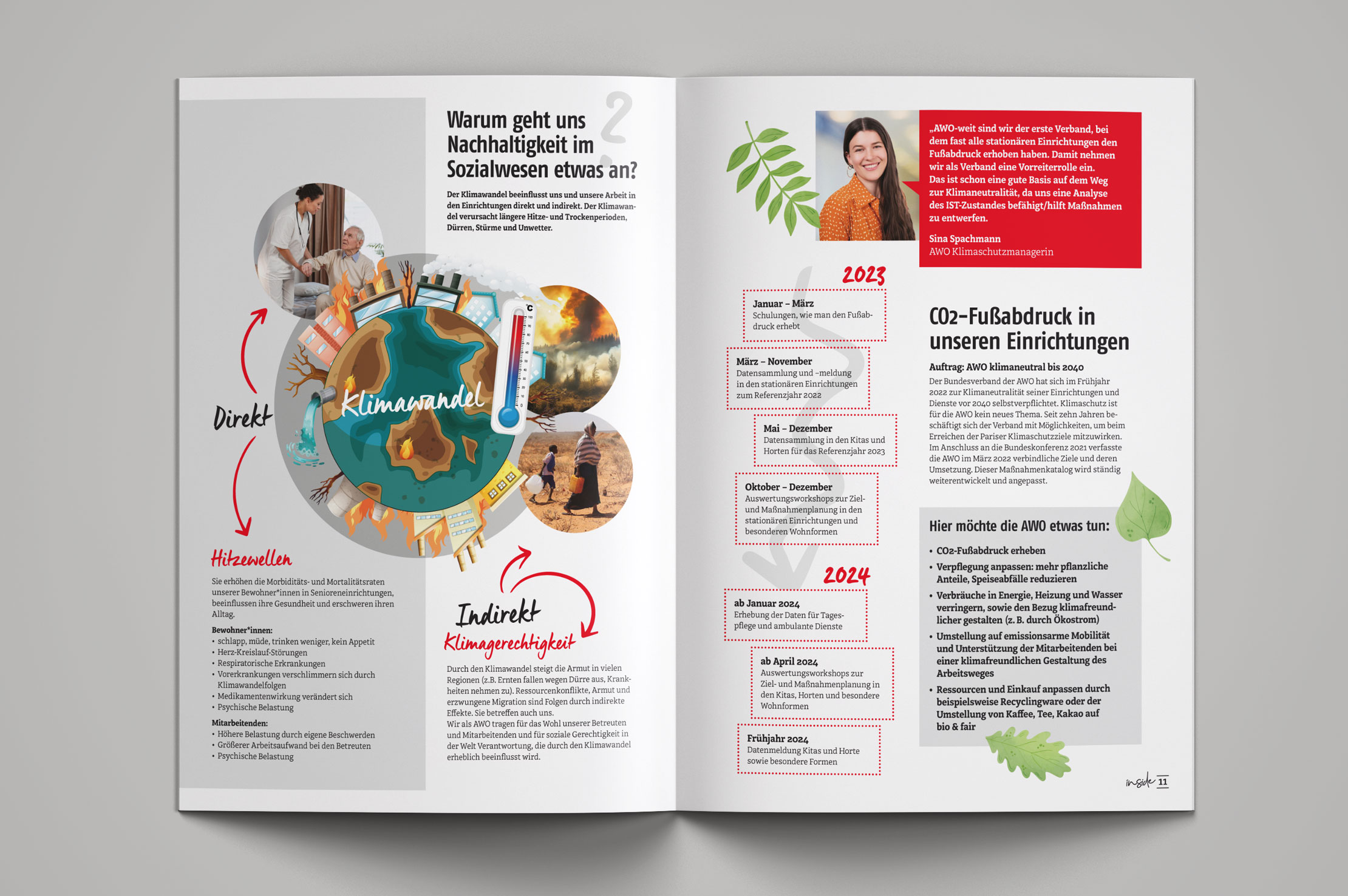 Gestaltung Mitarbeitermagazin AWO Unterfranken by Buero Maiwald