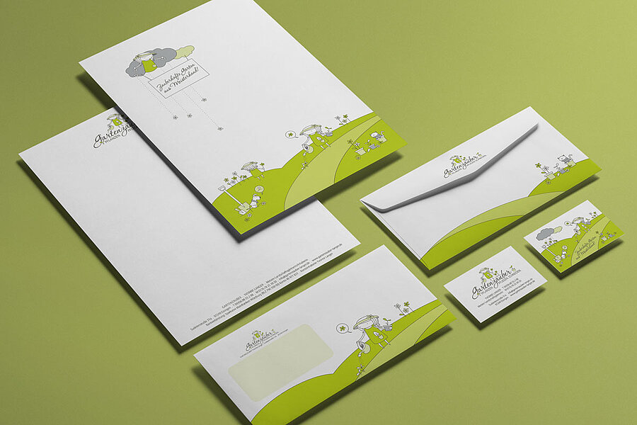 Corporate Design by Buero Maiwald für Gartenzauber