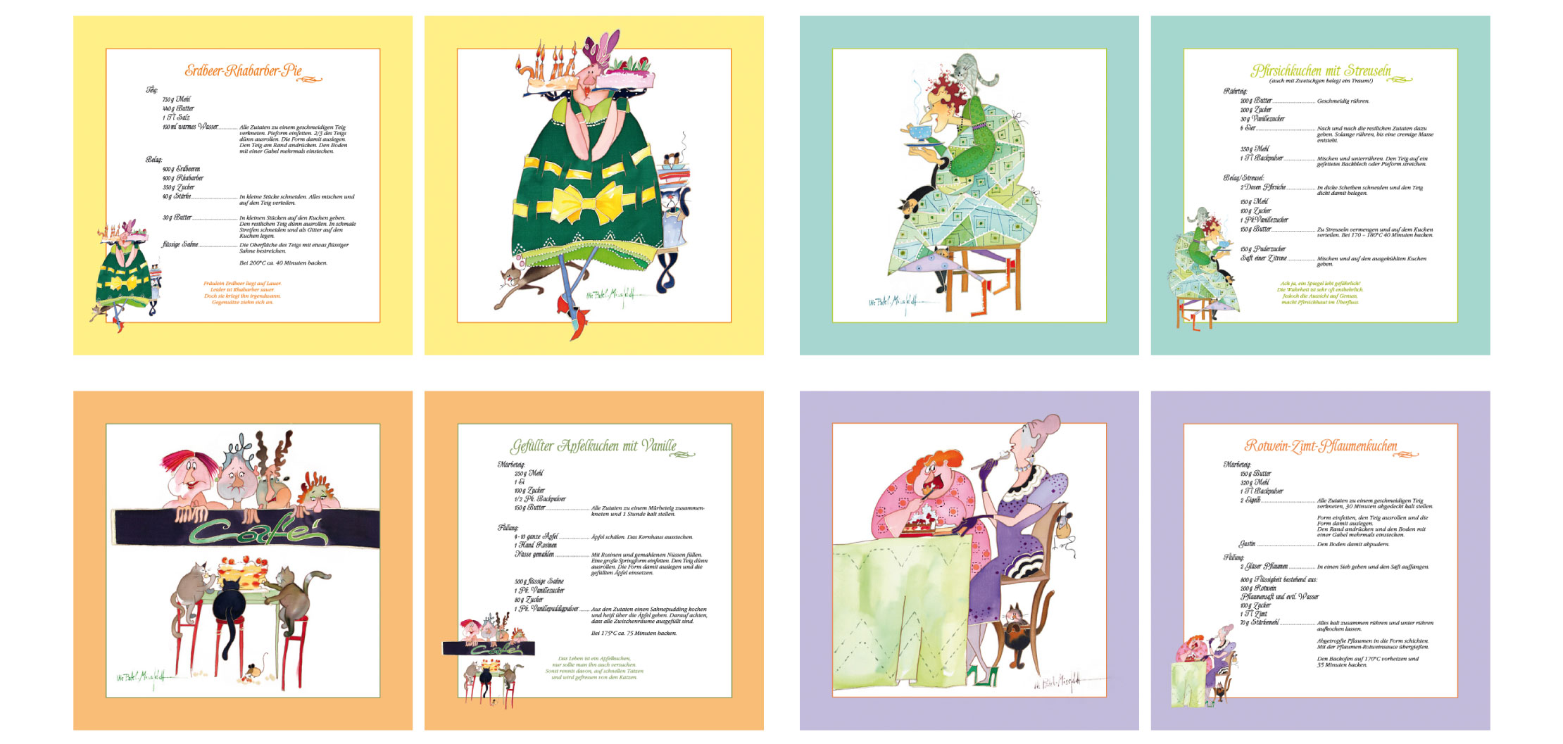 Kunst – appetitlich verbacht, Innenseiten Backbuch Band 4 von Ute Patel-Mißfeldt