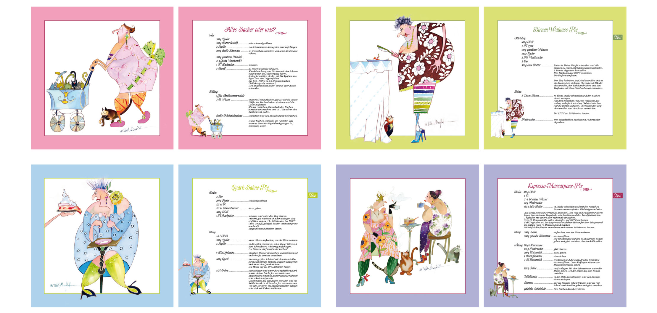 Kunst – appetitlich verbackt, Innenseiten Backbuch Band 4 von Ute Patel-Mißfeldt