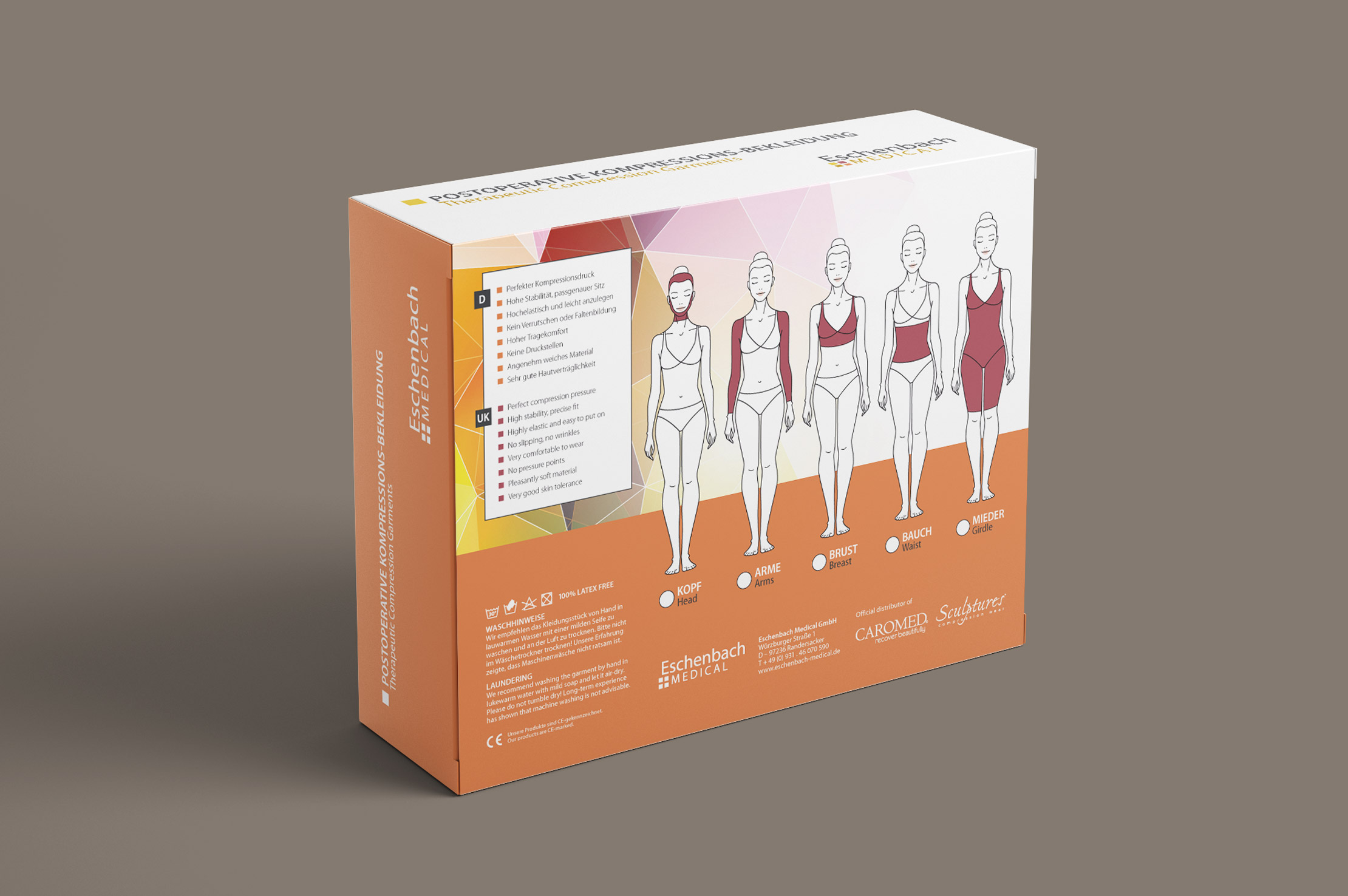 Gestaltung einer Verpackung für Eschenbach Medical Gestaltung einer Verpackung für Eschenbach Medical