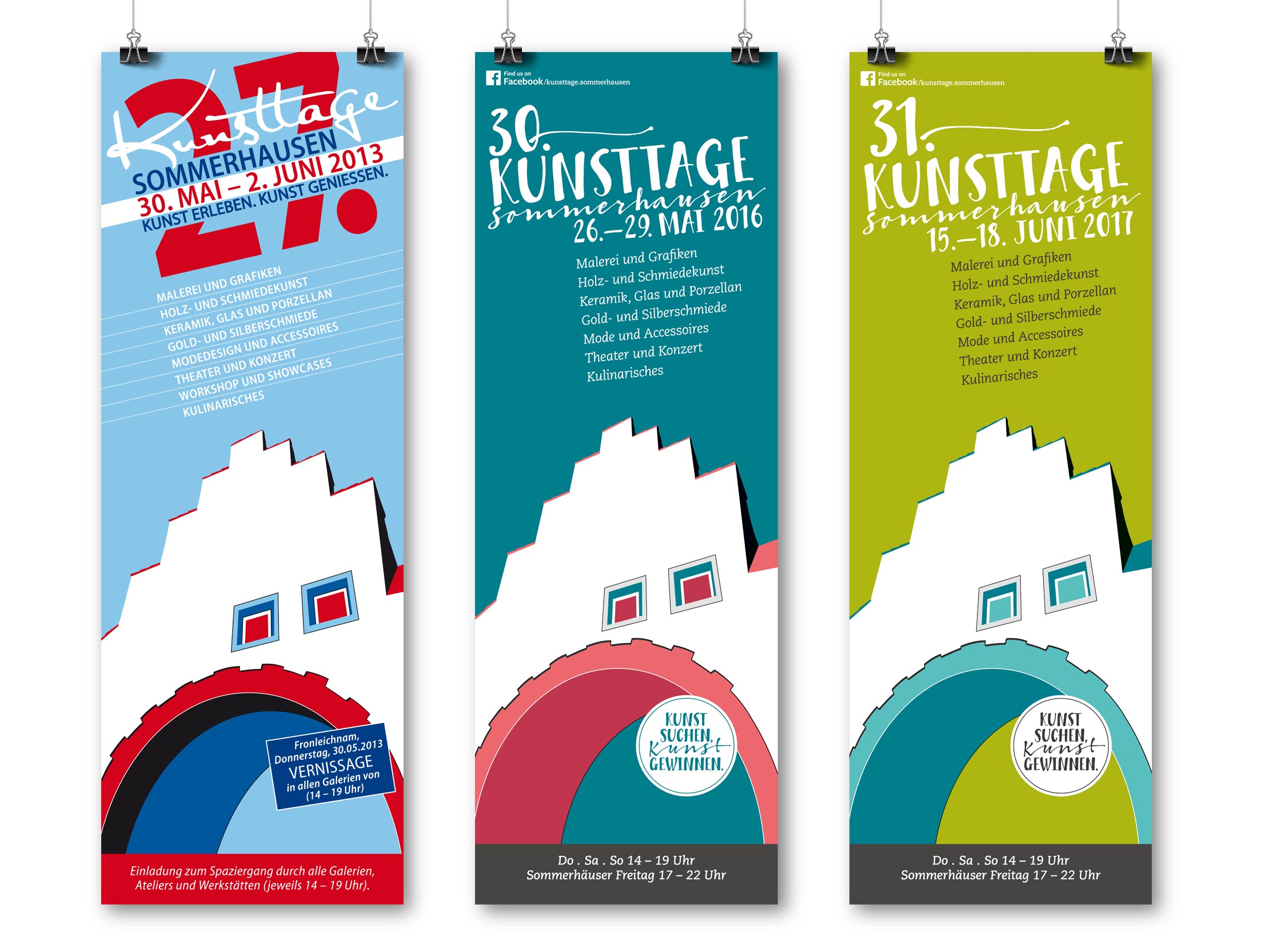 Plakatdesign für die Kunsttage in Sommerhausen