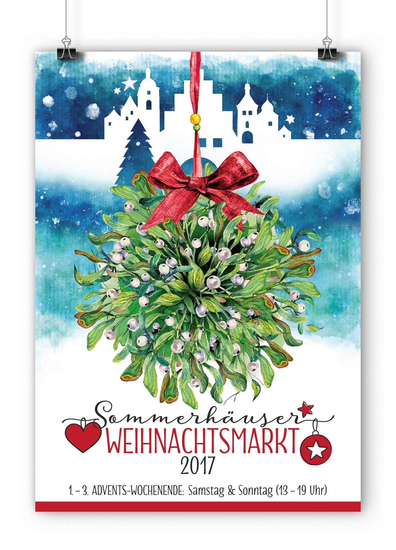 Plaktdesign Weihnachtsmarkt Sommerhausen