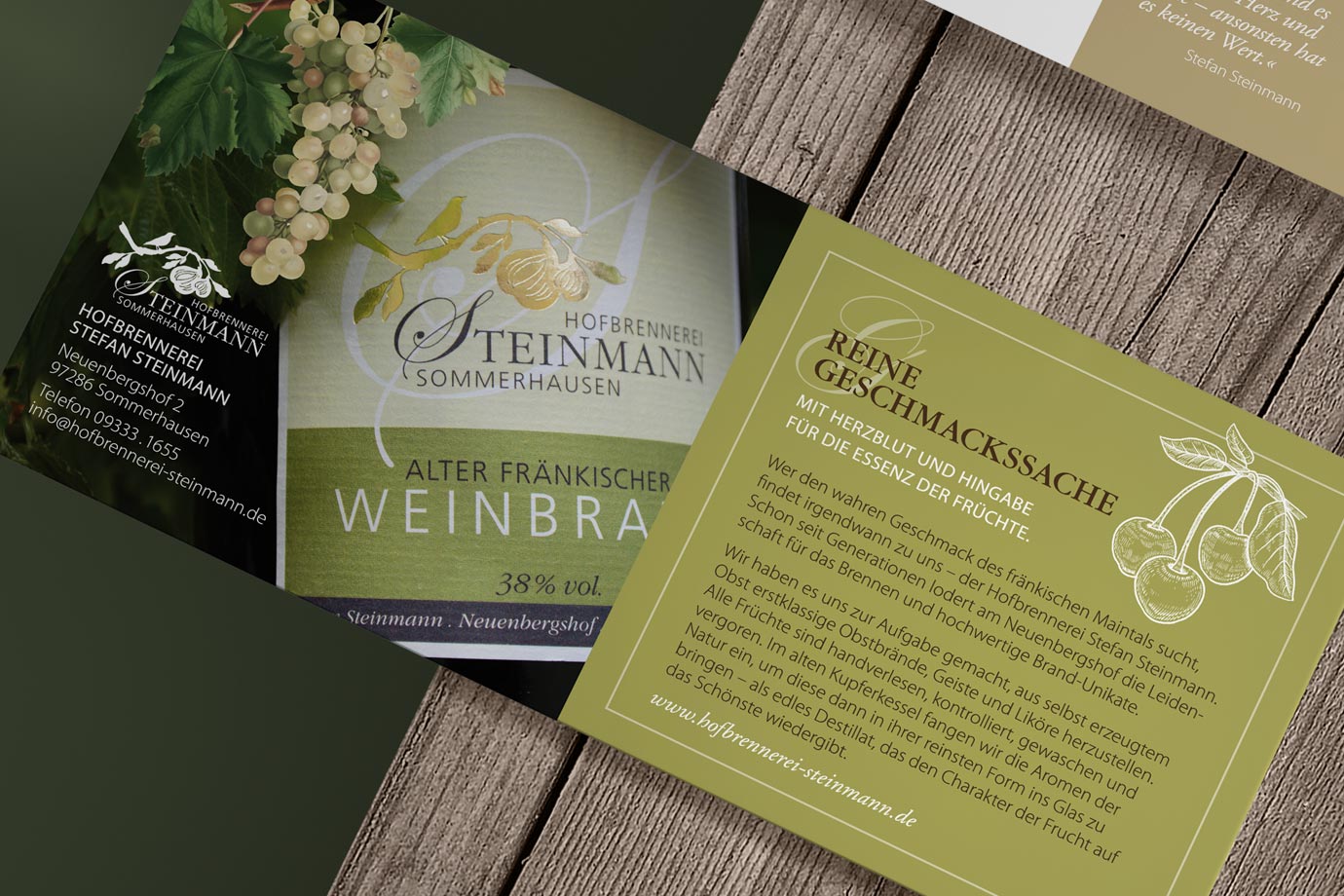Hofbrennerei Steinmann, Preisliste 2020 Hofbrennerei Steinmann, Preisliste 2020