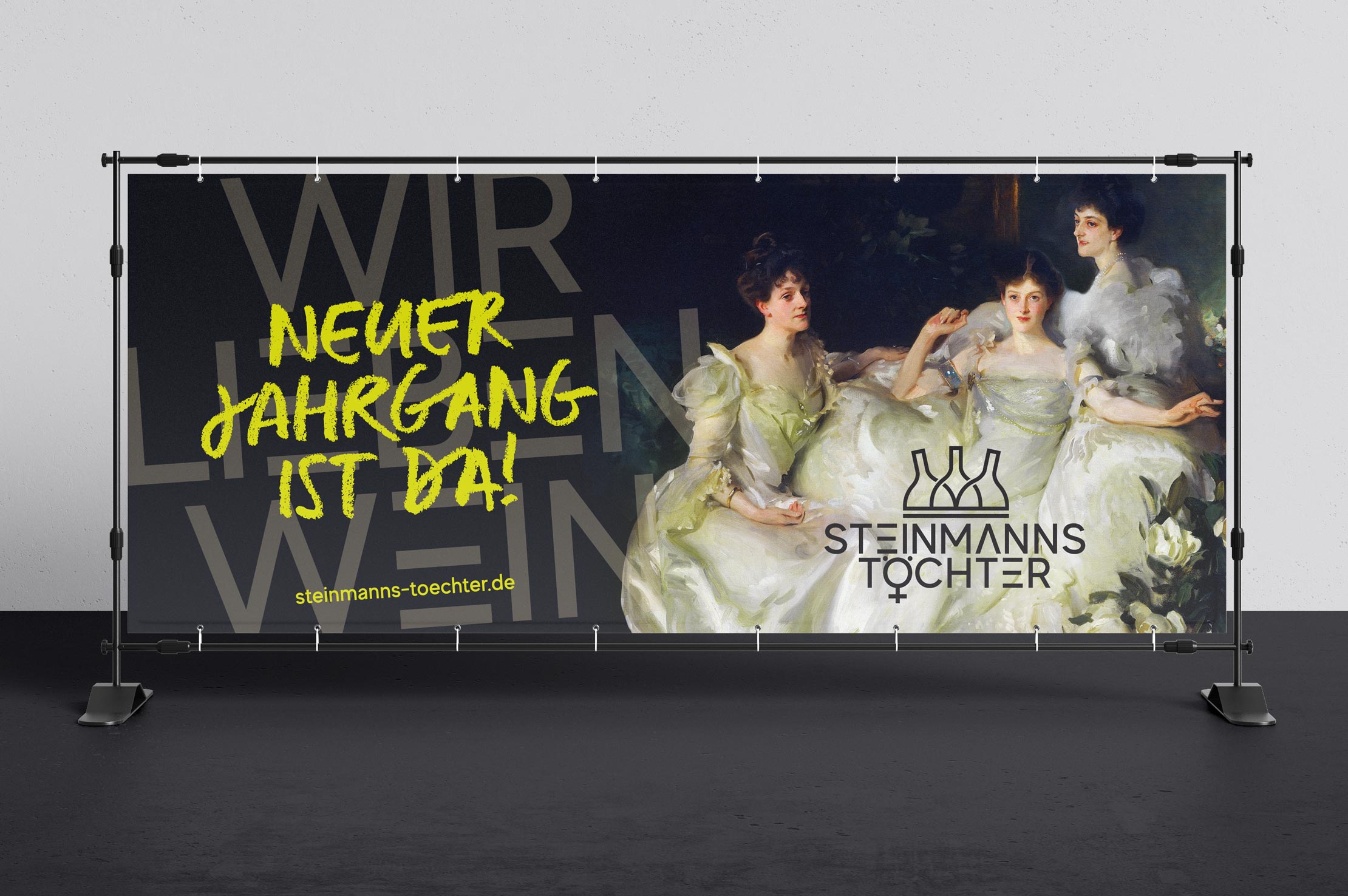 Gestaltung Bauzaunbanner, Neue Weine 2021 Gestaltung Bauzaunbanner, Neue Weine 2021