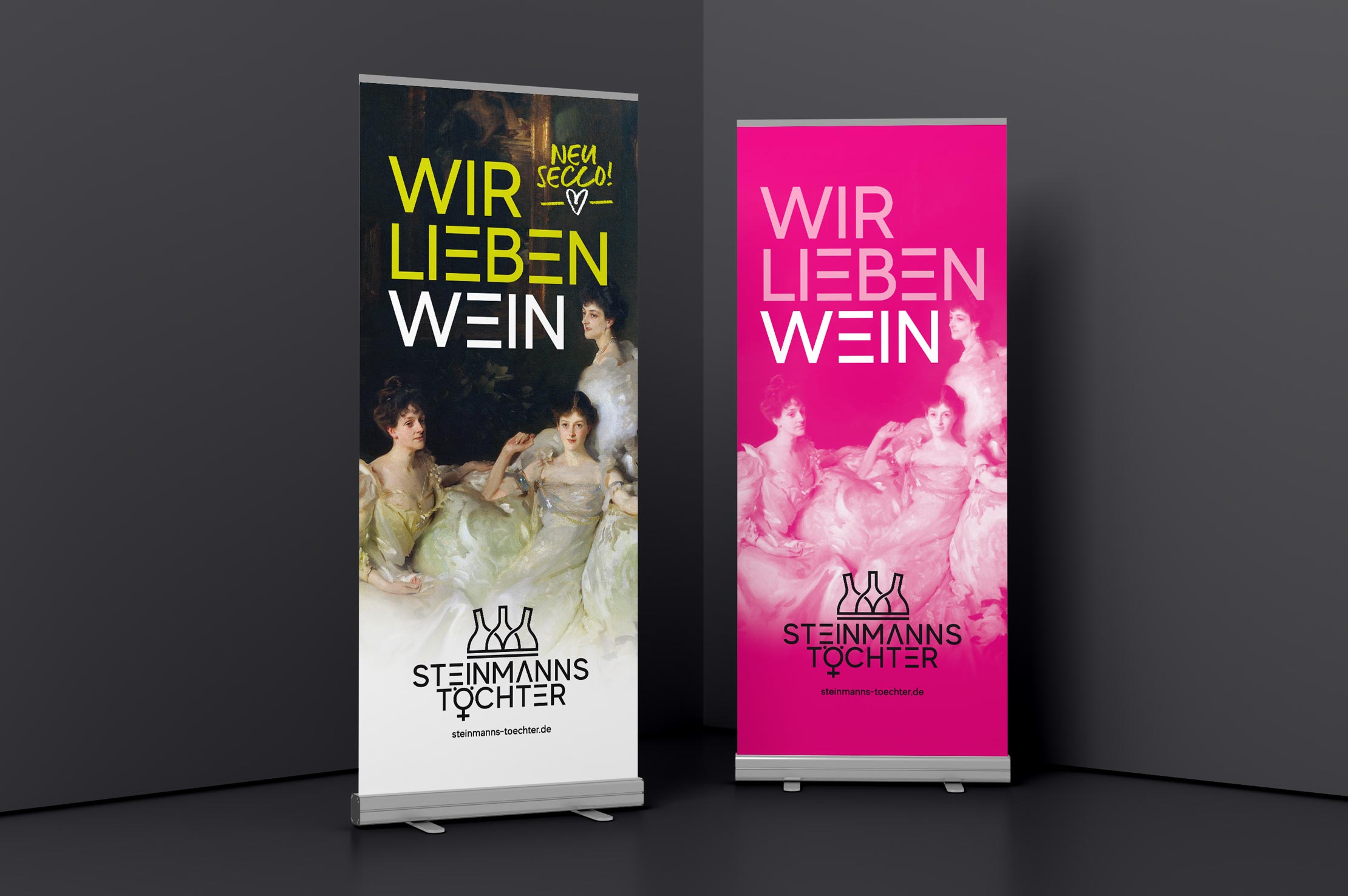Steinmanns Töchter, Gestaltung Roll up Steinmanns Töchter, Gestaltung Roll up