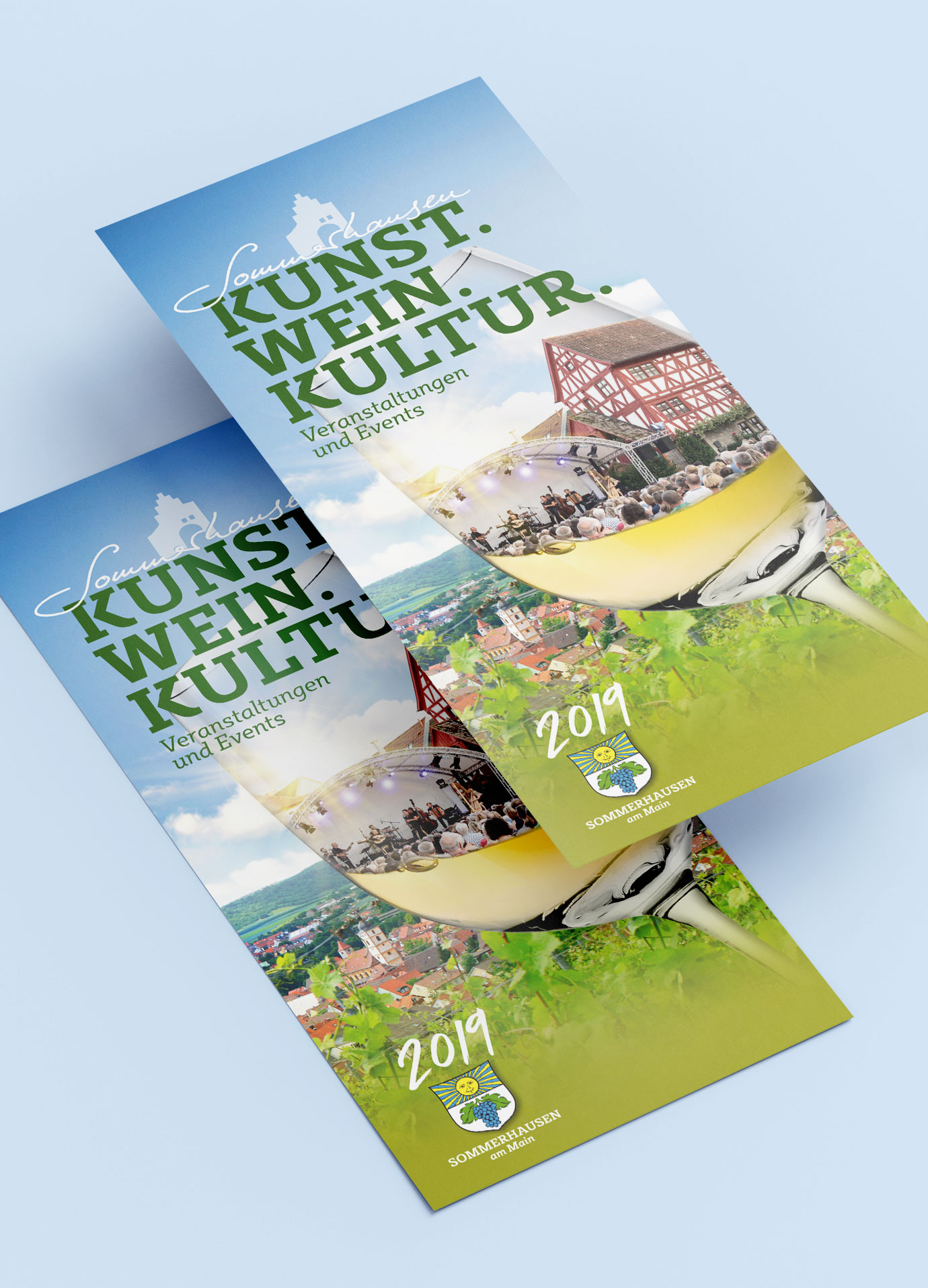 Eventfolder 2019 für die Touristinformation Sommerhausen