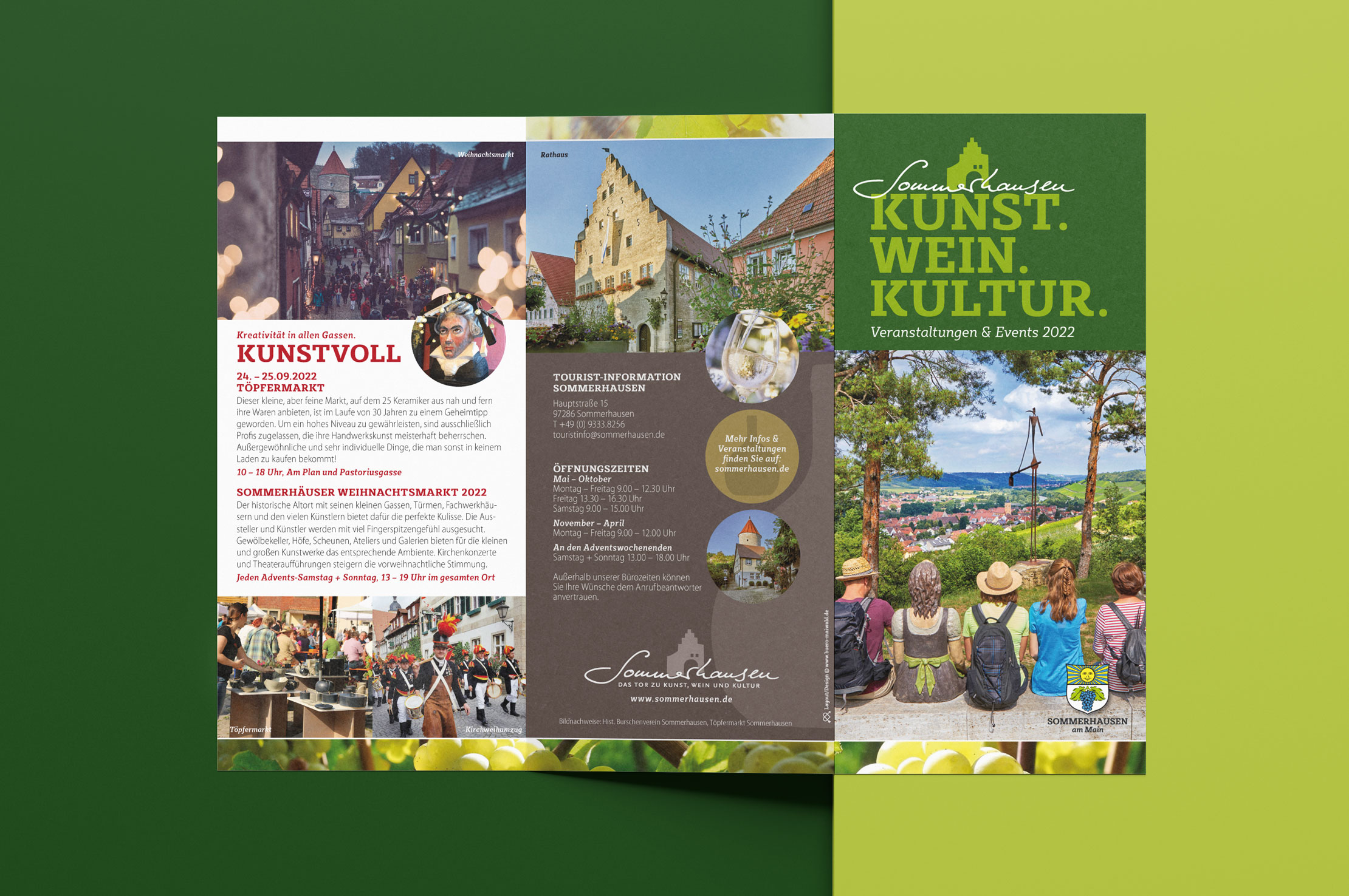 Gestaltung Eventflyer für die Touristinformation Sommerhausen by Buero Maiwald Gestaltung Eventflyer für die Touristinformation Sommerhausen by Buero Maiwald