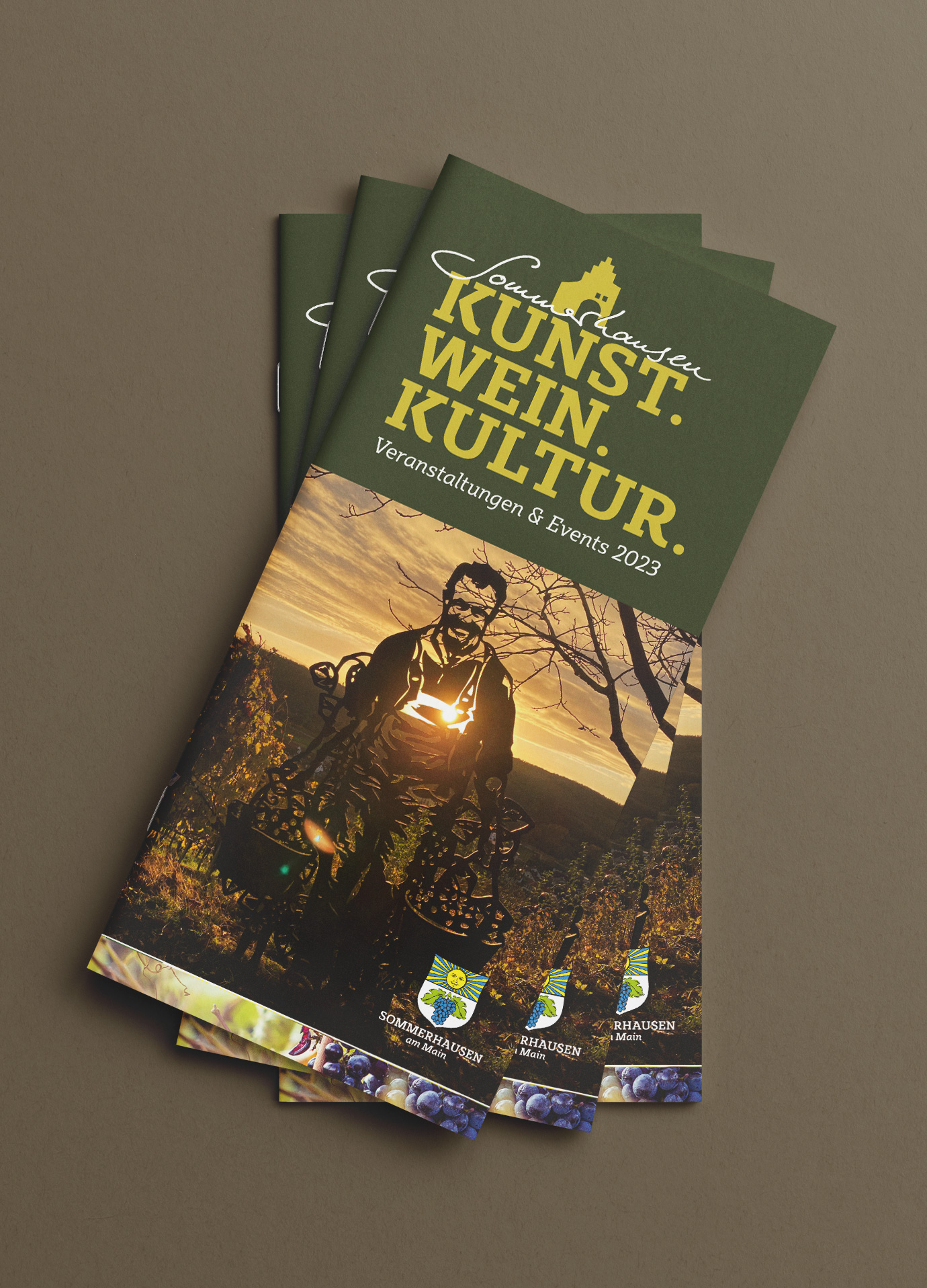 Touristinformation Sommerhausen Eventfolder 2023 Gestaltung by Buero Maiwald