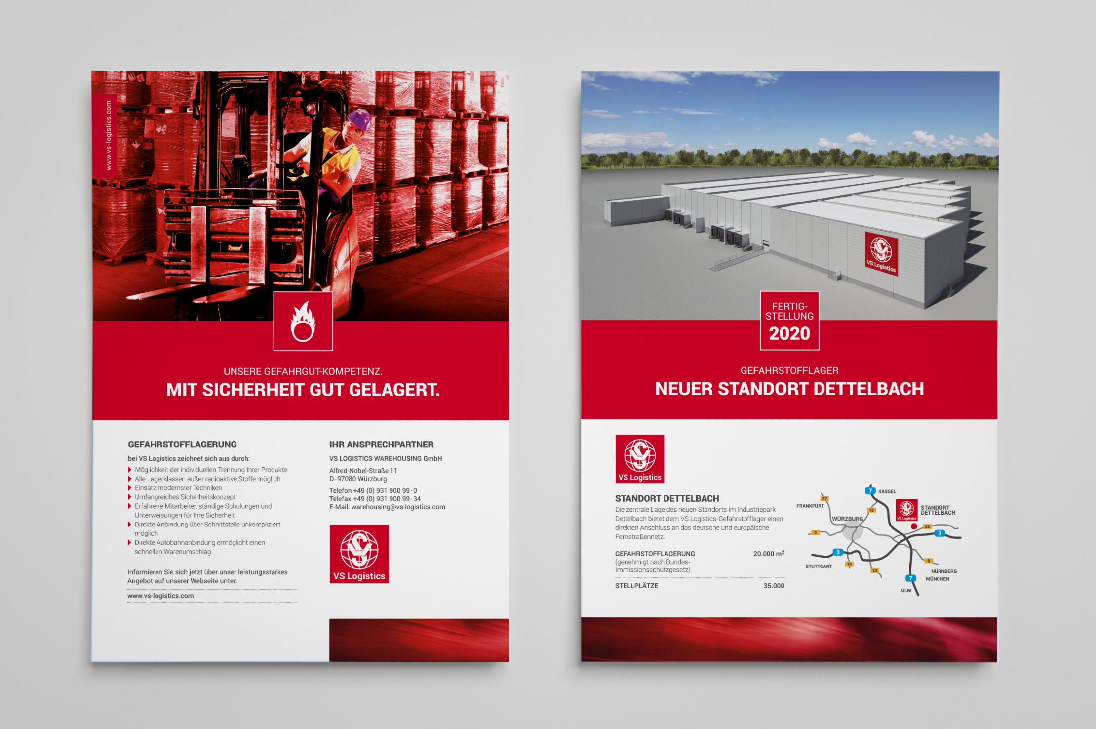 Flyergestaltung by Buero Maiwald VS Logistics Dettelbach