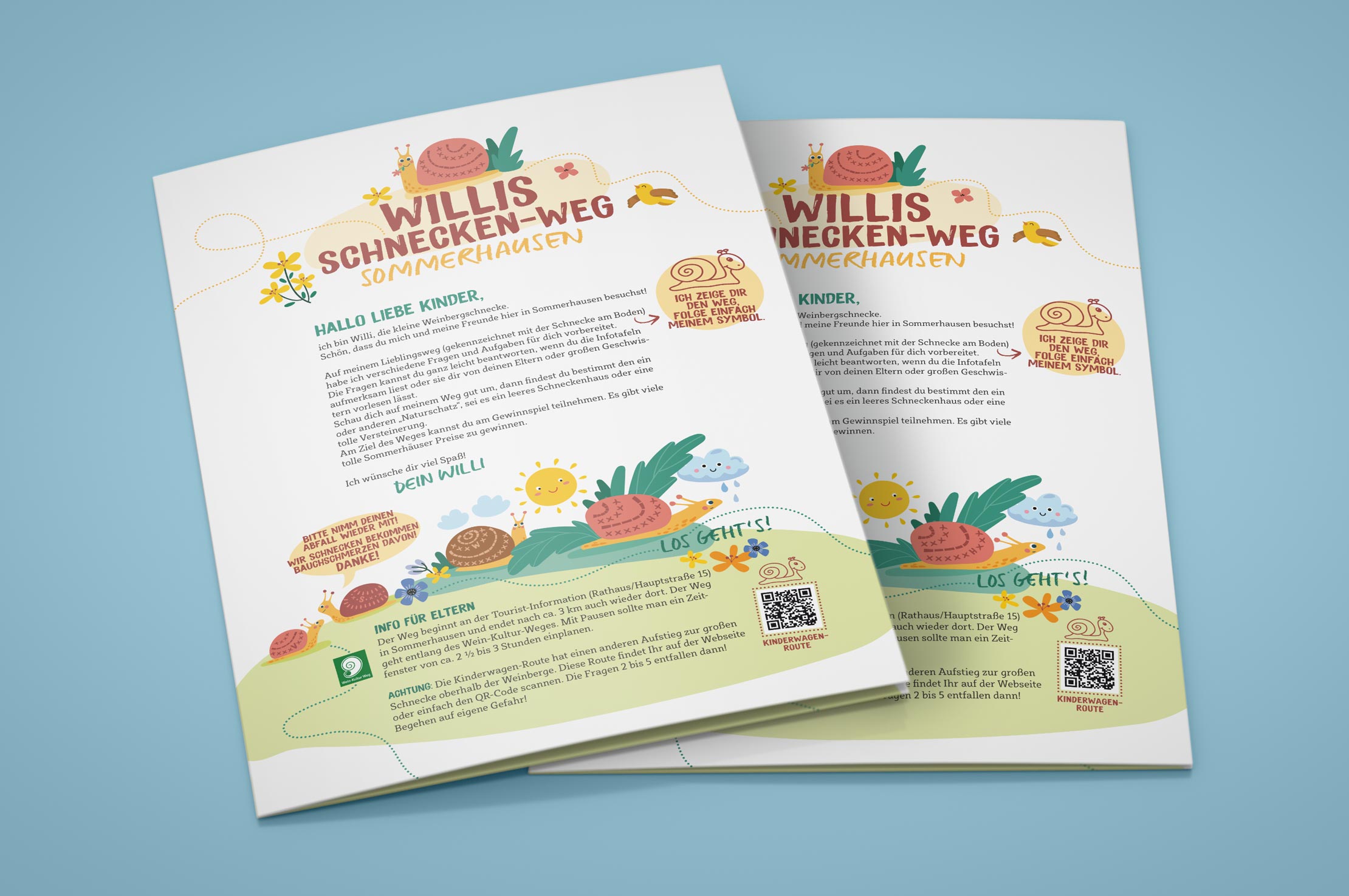 Willis Schneckenweg Sommerhausen, Gestaltung Fragebogen für Kinder Willis Schneckenweg Sommerhausen, Gestaltung Fragebogen für Kinder