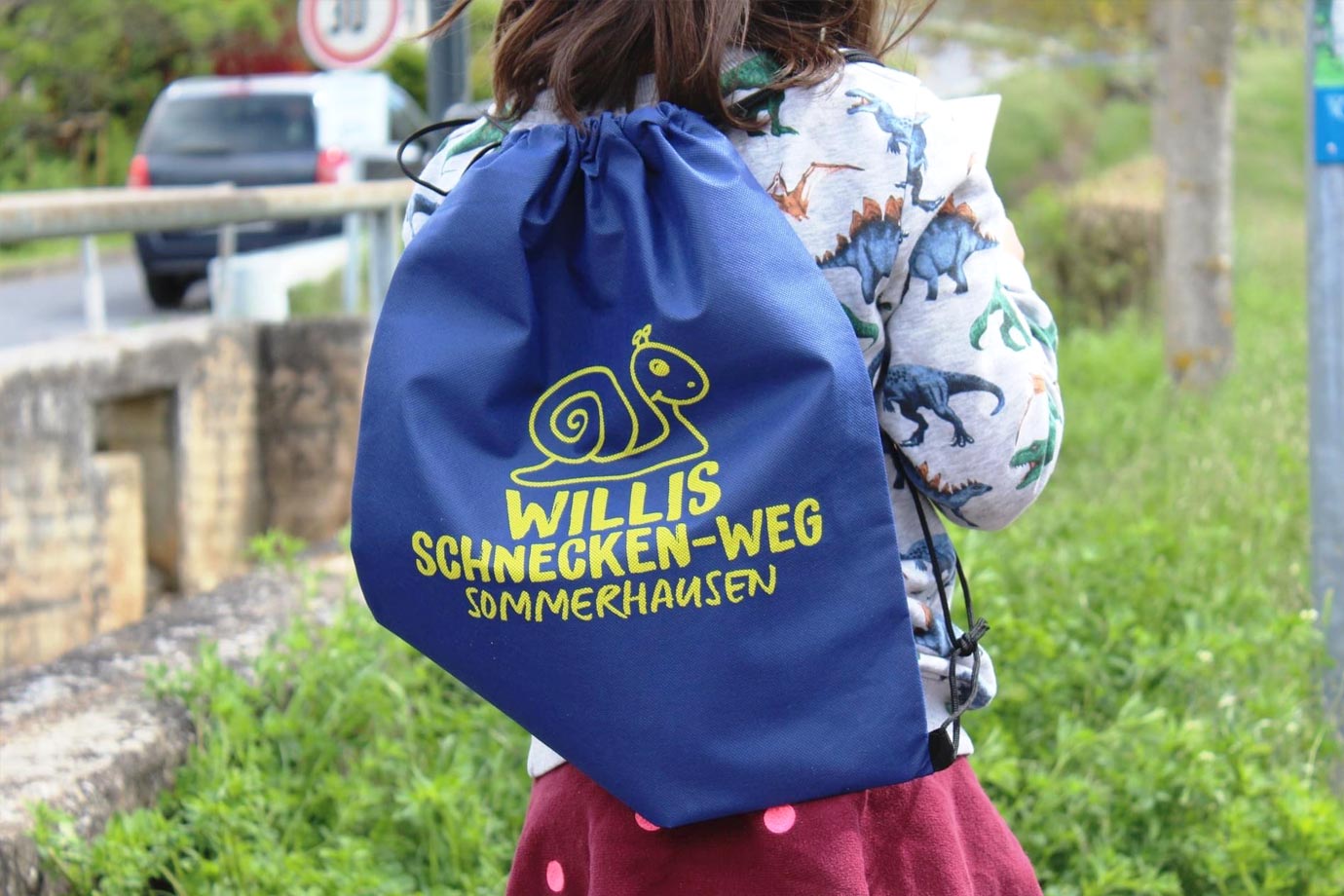 Auf dem Willis Schneckenweg, Kinderrucksack