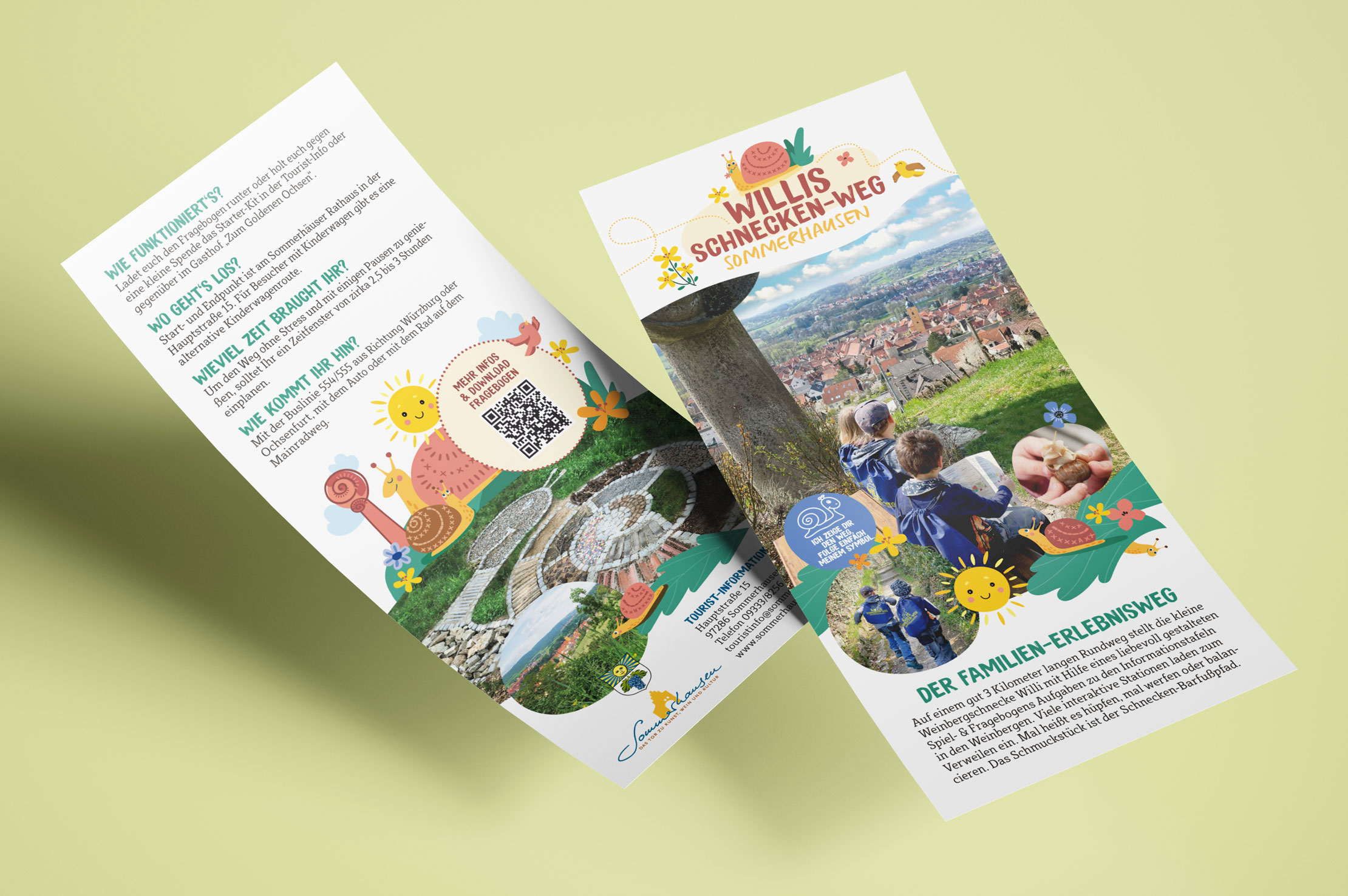 Willis Schneckenweg Sommerhausen, Flyergestaltung