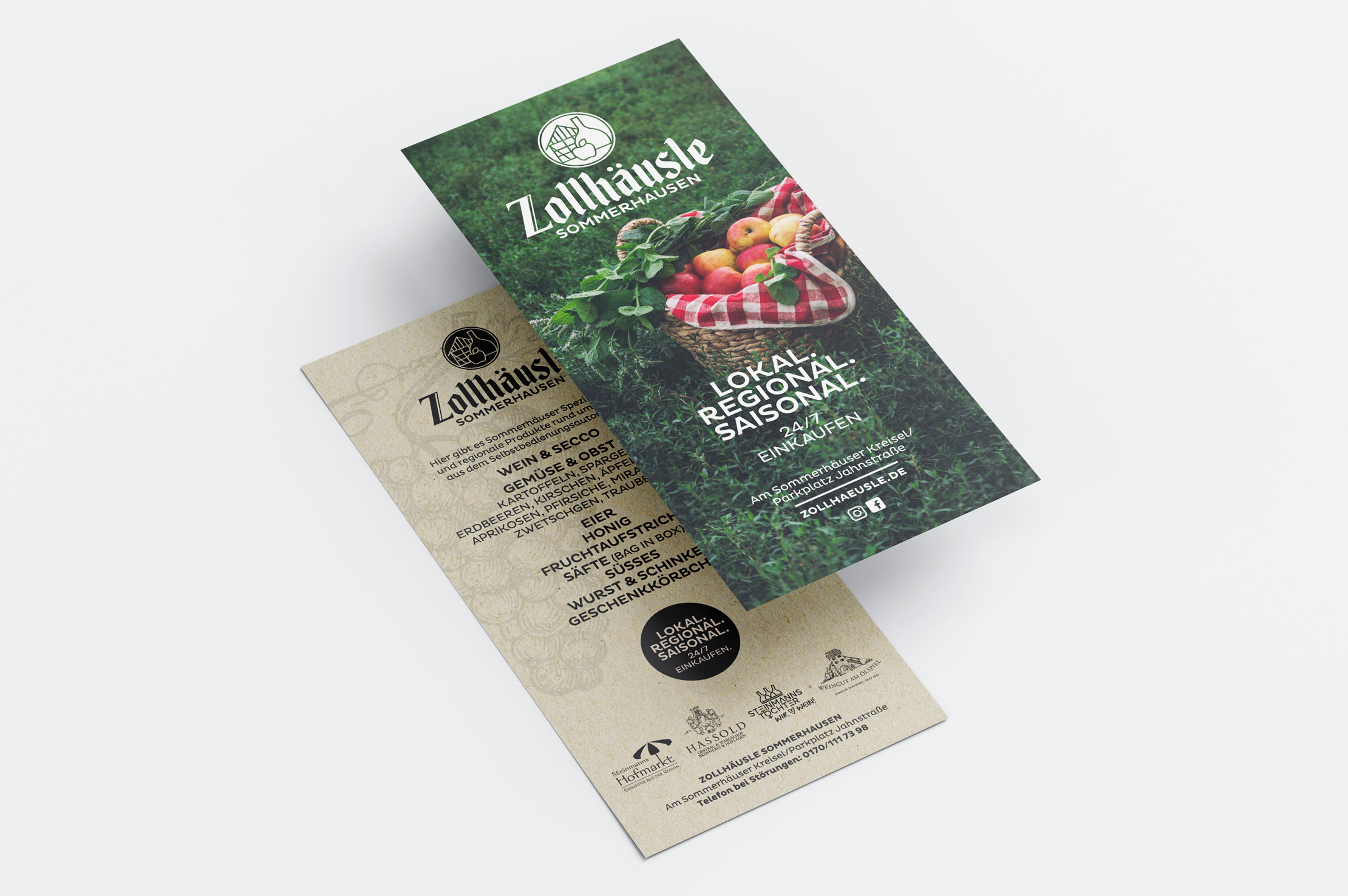 Zollhäusle Sommerhausen Flyerdesign Buero Maiwald